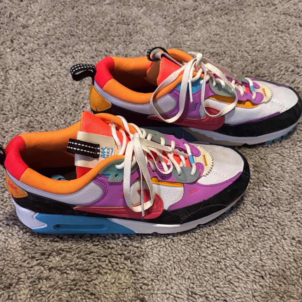 Nike Air Max Rainbow Fusion Running Shoes NWOT